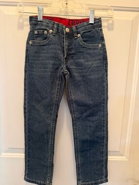 Levi's youth boys Navy Slim Straight Jeans 6reg